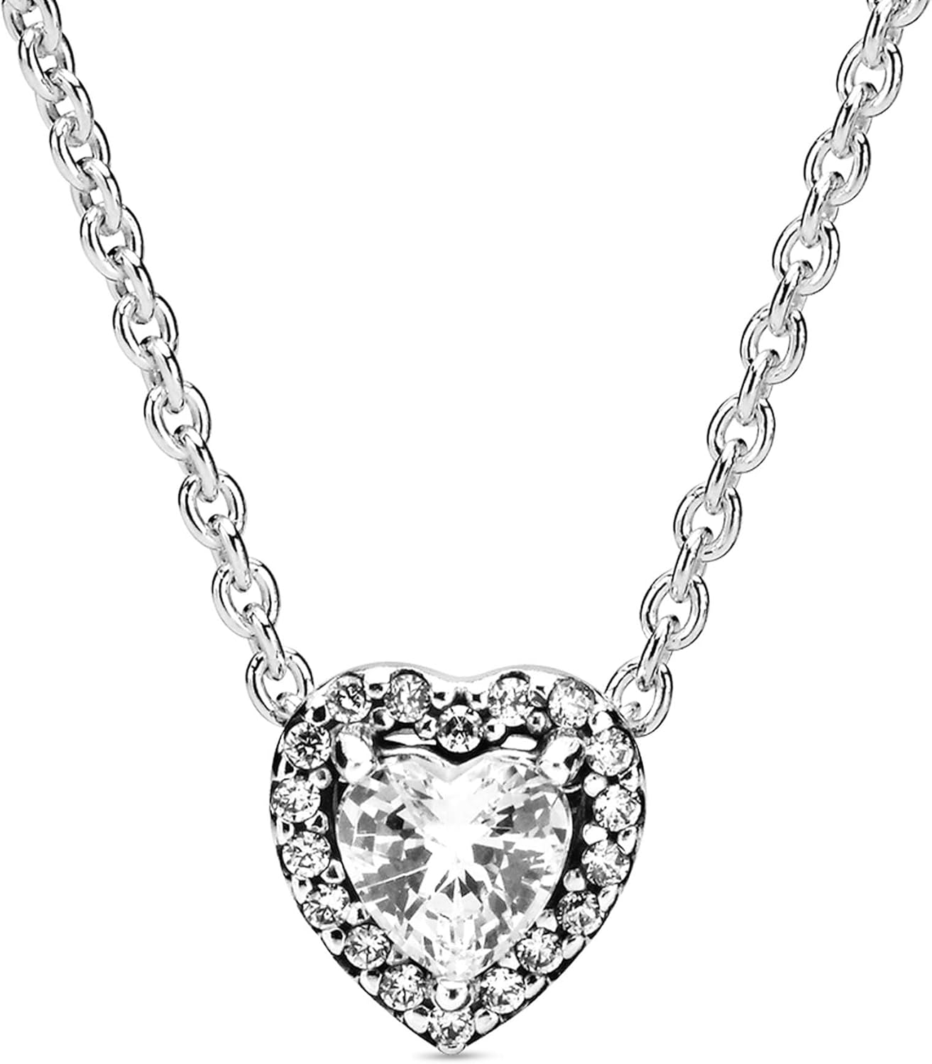 Elevated Heart Sterling Silver Necklace™