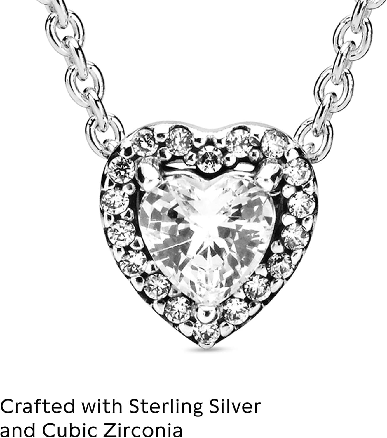 Elevated Heart Sterling Silver Necklace™