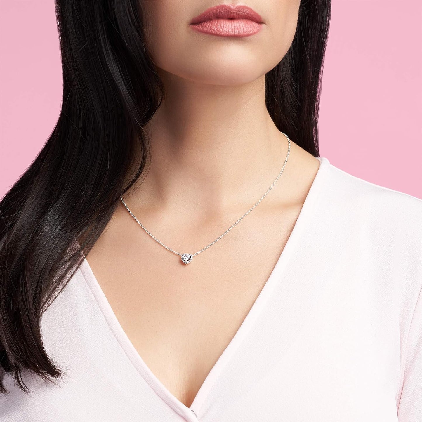 Elevated Heart Sterling Silver Necklace™