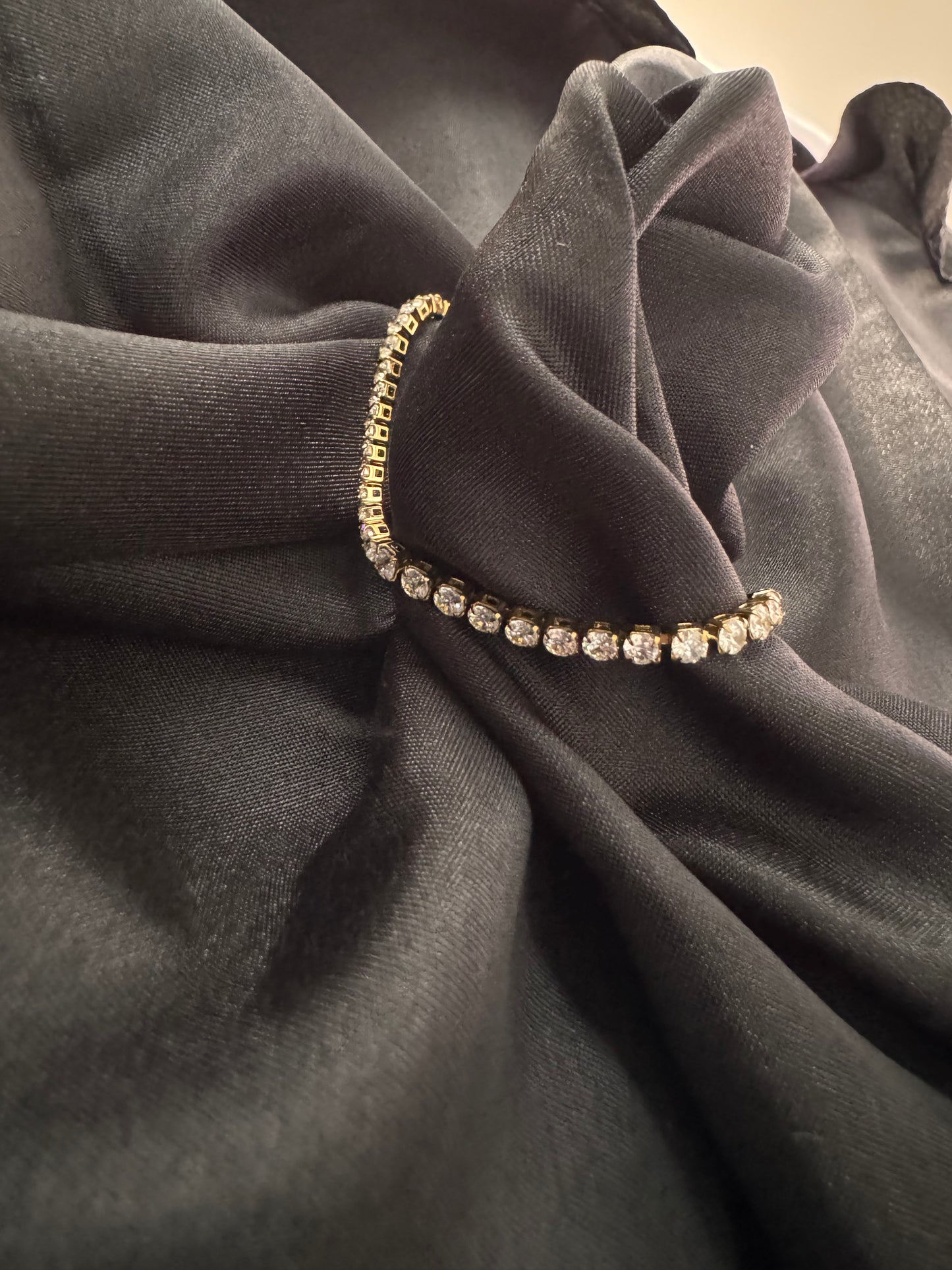 ✨ Radiant Gold Tennis Anklet | Minimalist Sparkle Everyday Jewelry