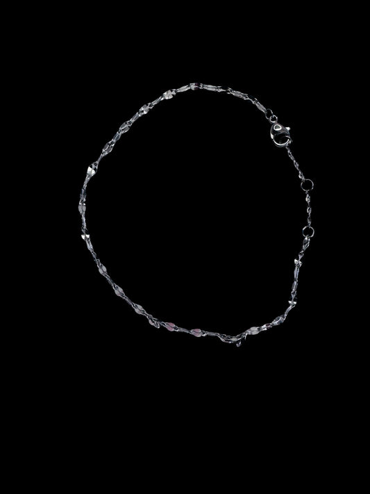 Minimalist Twinkle Anklet – Silver & Gold | Lightweight Everyday Chain™