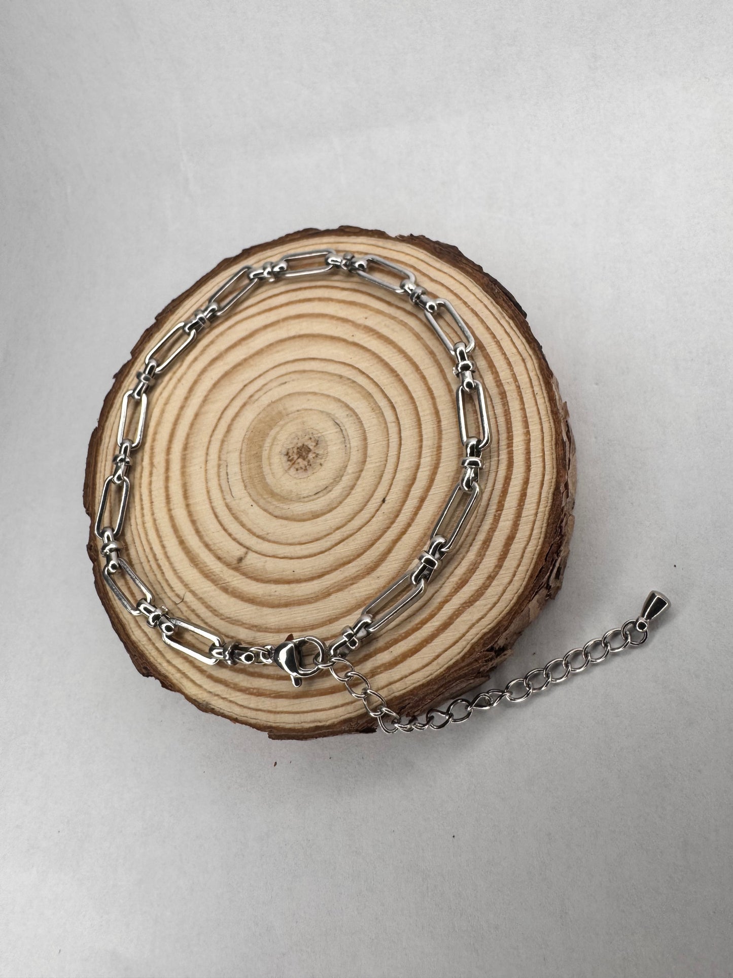 Bold Links Anklet – Waterproof Everyday Chain in Gold or Silver