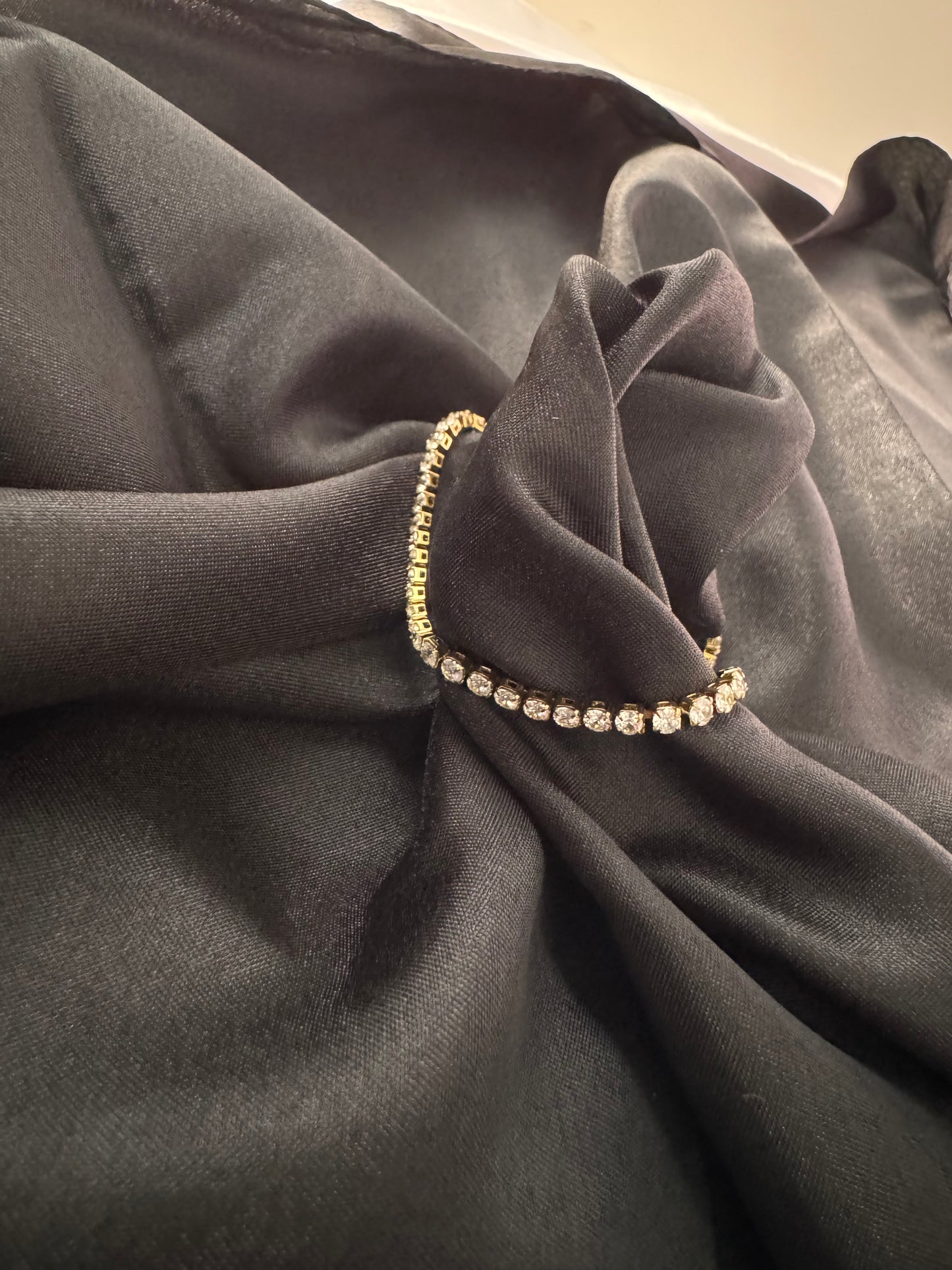 ✨ Radiant Gold Tennis Anklet | Minimalist Sparkle Everyday Jewelry
