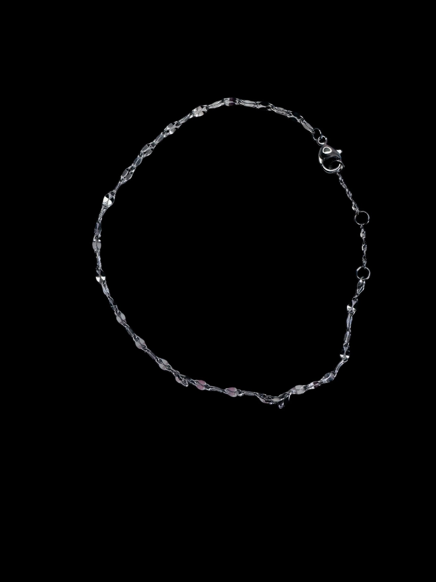 Minimalist Twinkle Anklet – Silver & Gold | Lightweight Everyday Chain™